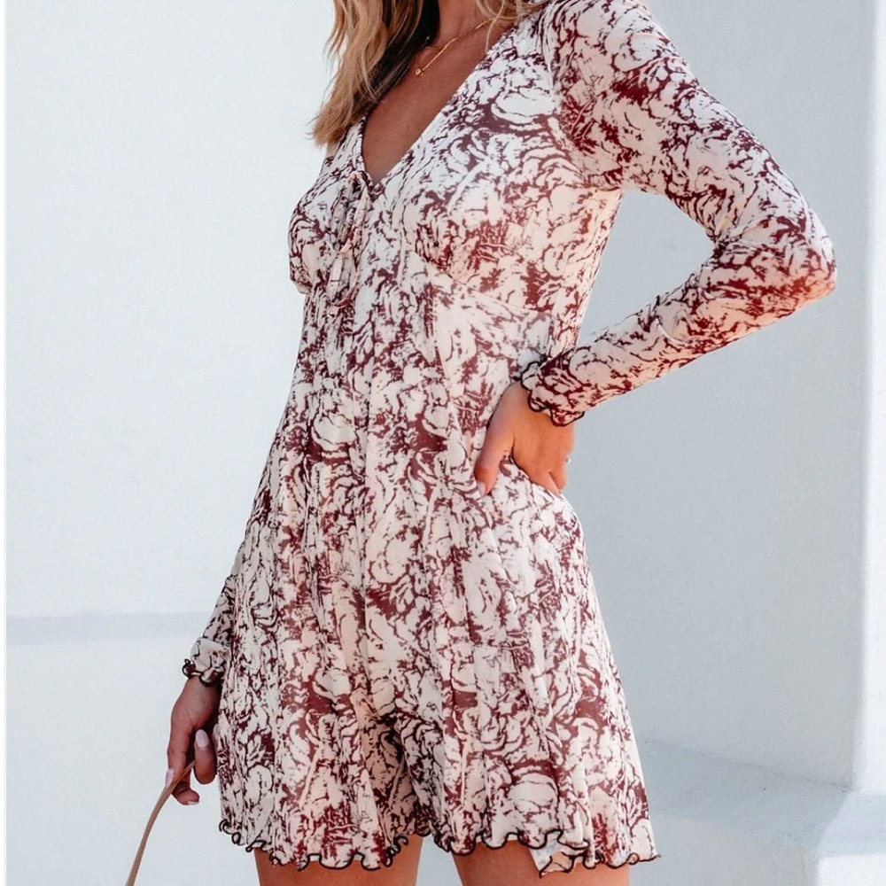 NWT Magnolia Boutique Floral Romper M - Picture 9 of 10